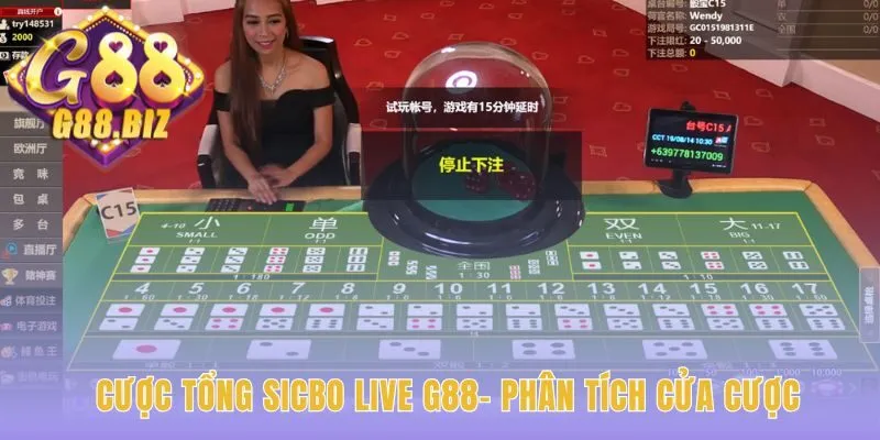 Cược tổng Sicbo Live G88 hé lộ xác suất và tỷ lệ thưởng