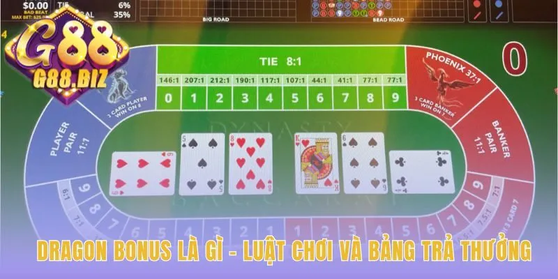Luật chơi Baccarat Side Bet xác định thưởng qua cách biệt điểm