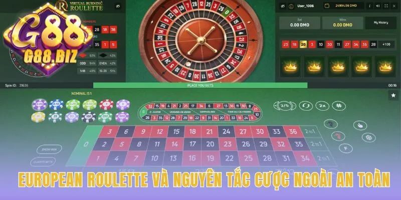 Nguyên tắc Cược Ngoài giúp tiếp cận european roulette an toàn